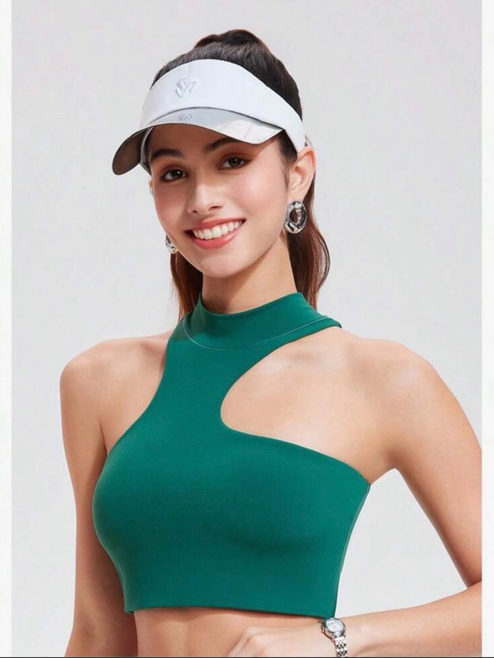 ALO Yoga White Performance Visor